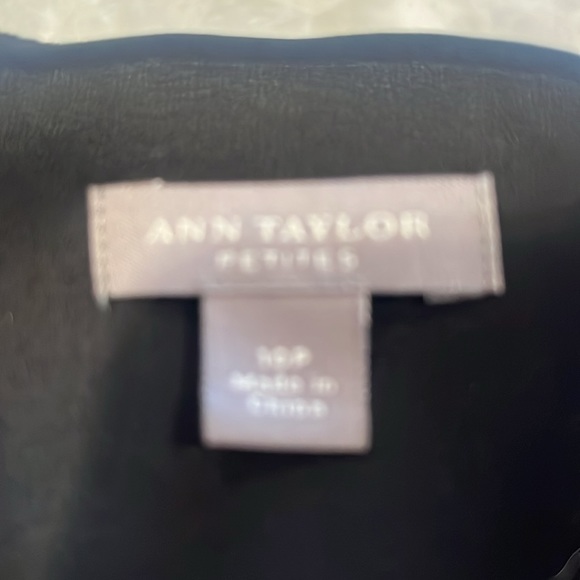 Ann Taylor Black silk midi dress - Picture 7 of 8
